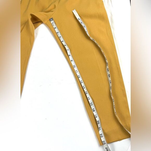 Aritzia Babaton Conan Terado Mustard Yellow Side Stripe Trouser - Picture 8 of 8